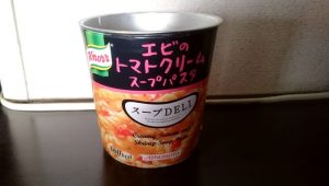 海老のトマトクリームスープパスタ